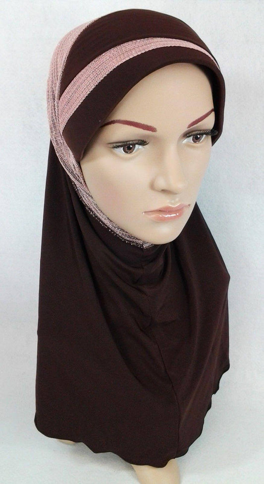 High Quality Viscose Lycra Lace Muslim Hijab Islamic Scarf Shawls Slip-on - Arabian Shopping Zone