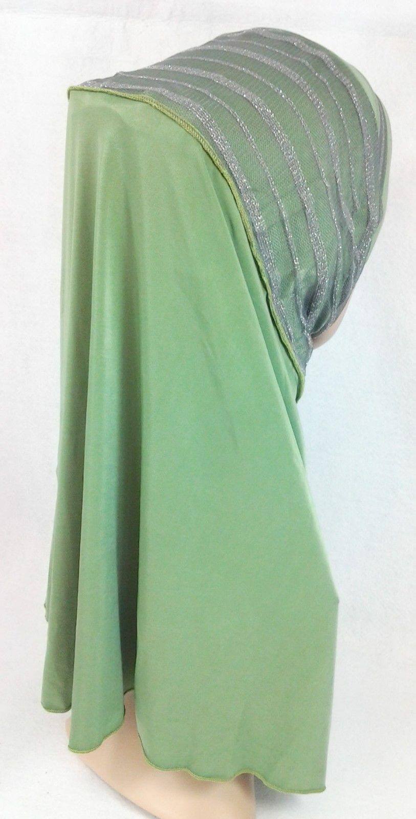 High Quality Viscose Lycra Lace Muslim Hijab Islamic Scarf Shawls Slip-on - Arabian Shopping Zone