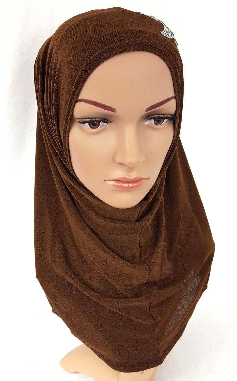 Girl Hemp High Quality Muslim Hijab Islamic Amira Headwear - Arabian Shopping Zone