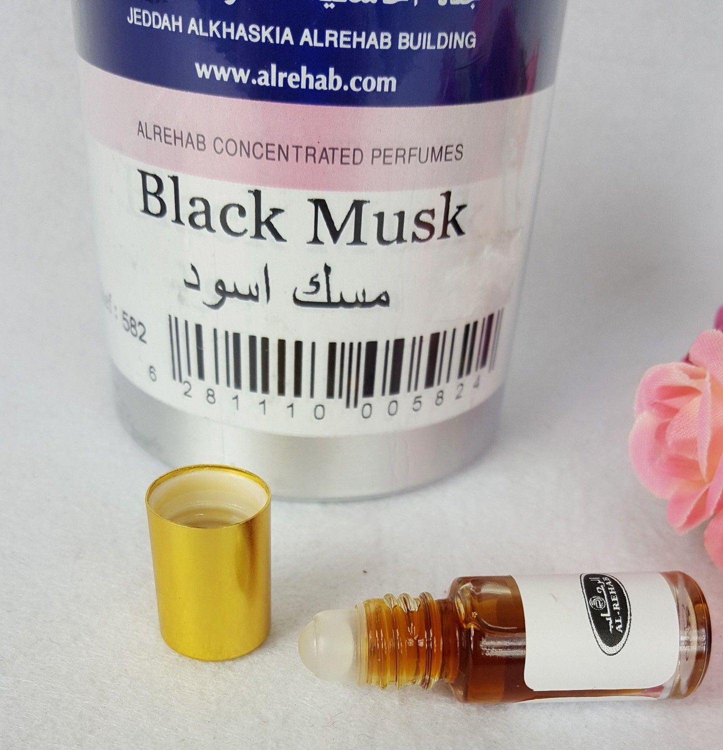 AL Rehab BLACK Musk Oil Perfume Wild Deer Musk Base Roll-on 3ml - Islamic Shop