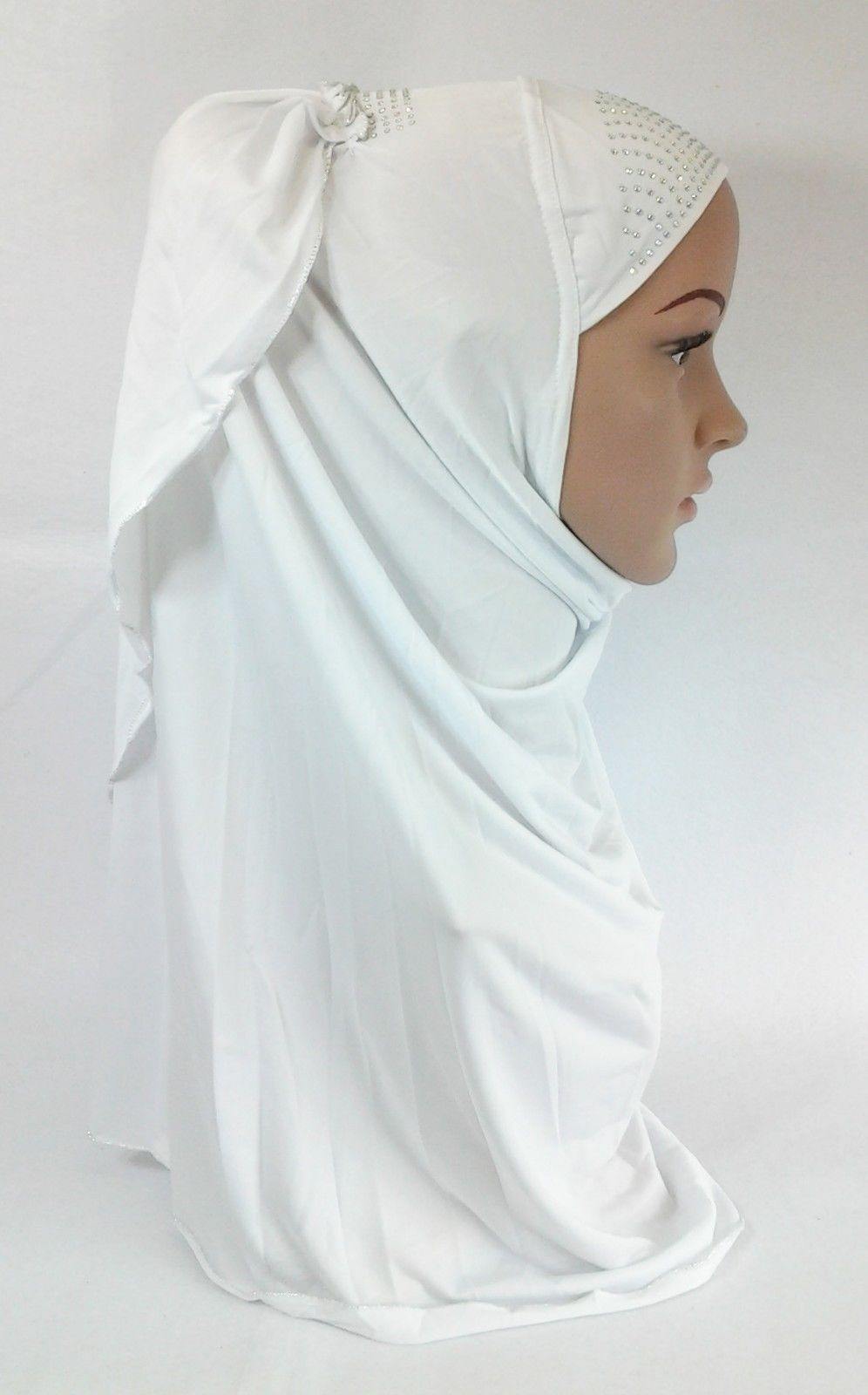 Pull-on Easy Muslim Hijab Fashion Islamic Scarf Viscose Ice Silk MLl061 - Arabian Shopping Zone