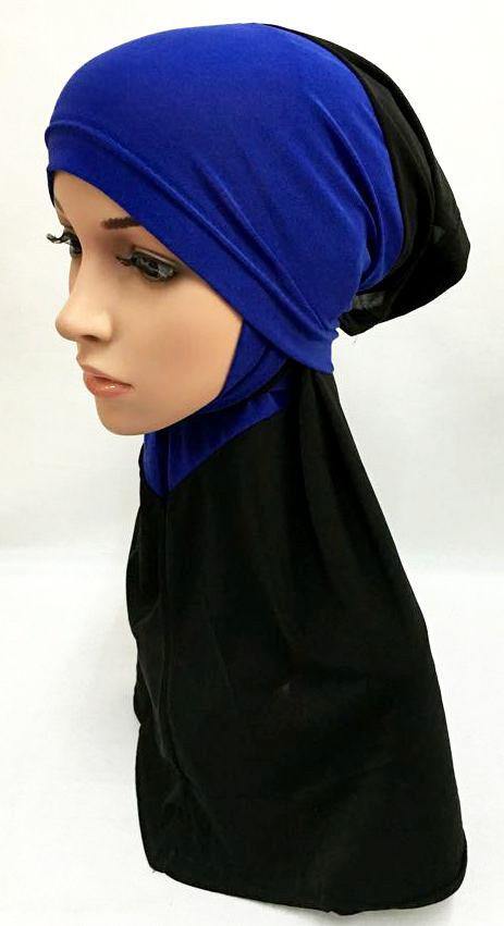 New Crystal Linen Amira Muslim Hijab 2-color-Pattern Scarf Islamic Headwear - Arabian Shopping Zone