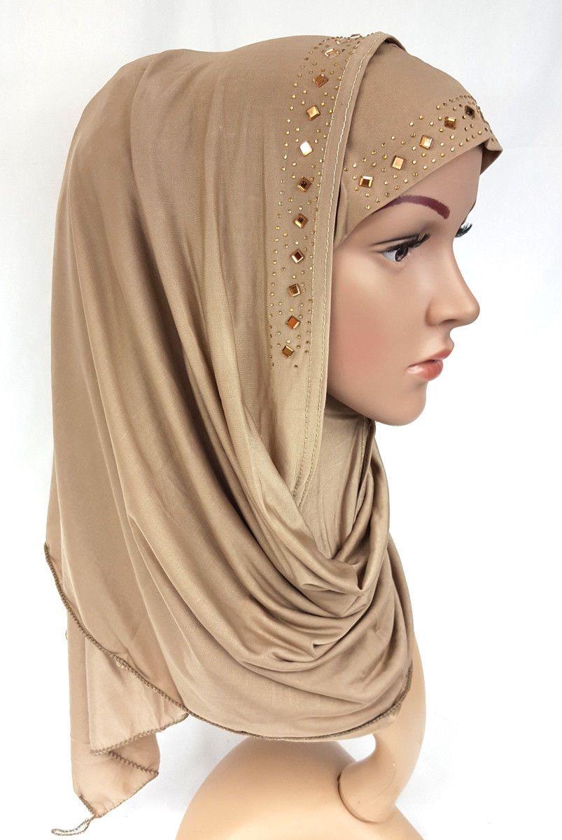 Slip On Instant Amira Style VISCOSE on-the-go Hijab Scarf ASZ0104 - Arabian Shopping Zone