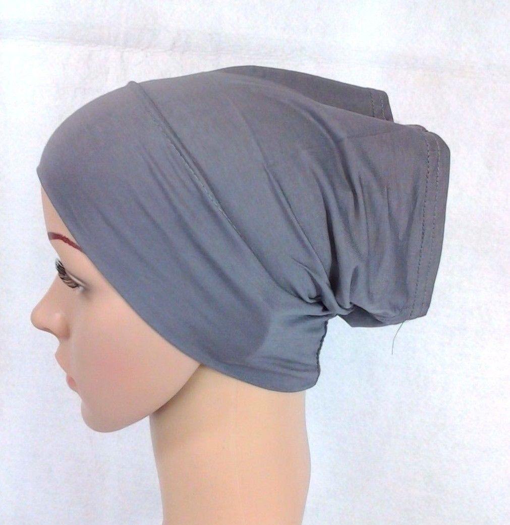 Cotton UnderHijab Scarf Shawl Slip on Bonnet Hijab Tube Hair Loss (12 colors) - Arabian Shopping Zone