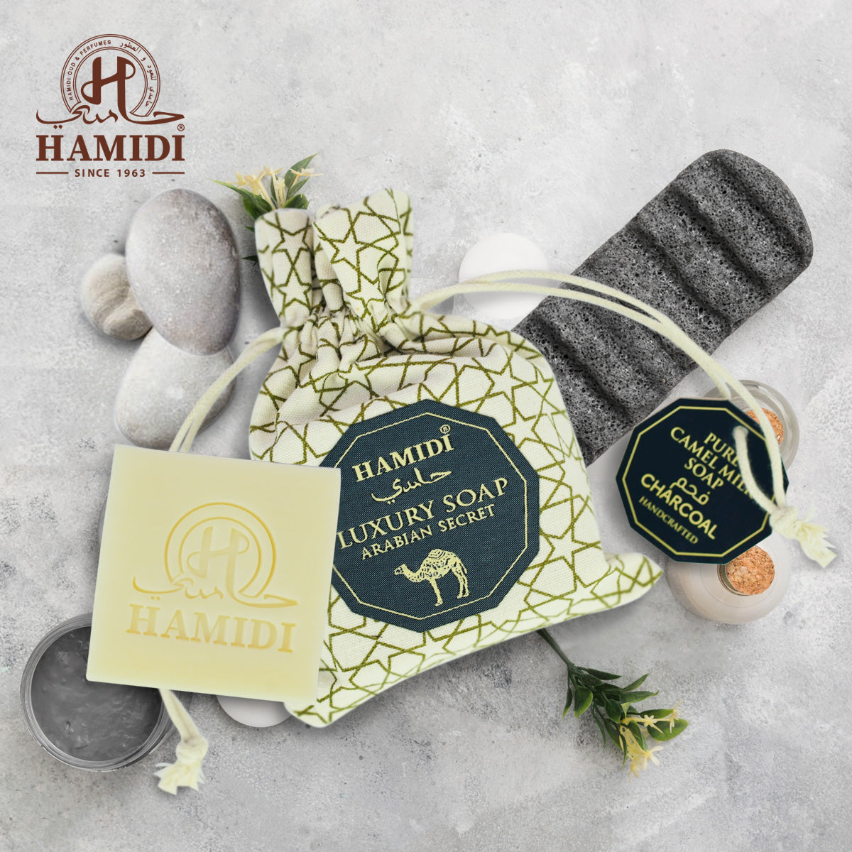 Hamidi Luxury Camel Milk Charcoal Soap