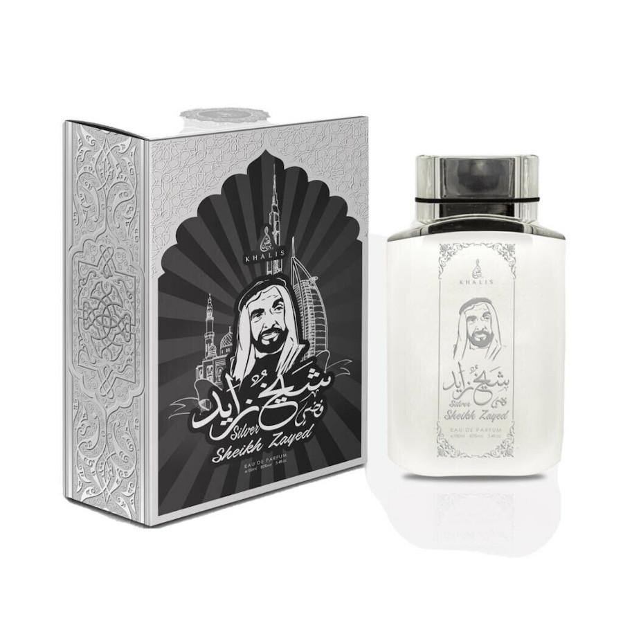 Sheikh Zayed Silver 100ml EDP Spray Perfume by Khalis - Arabian Shopping Zone