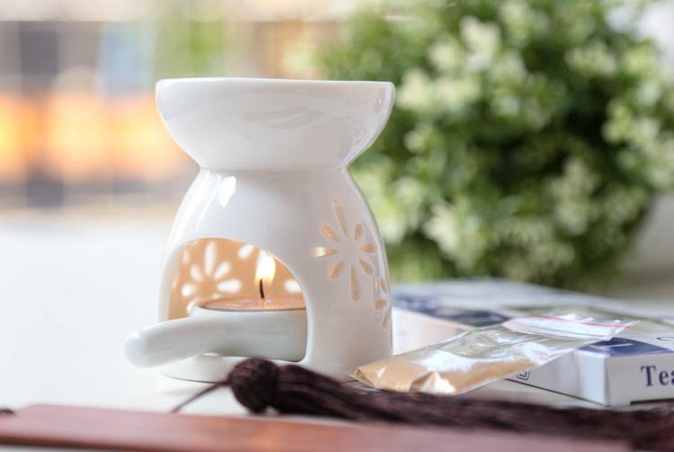 Ceramic Essential Oil Fragrance Aromatherapy Diffuser White - Arabian Shopping Zone