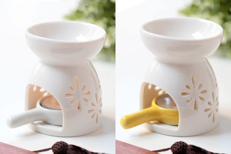 Ceramic Essential Oil Fragrance Aromatherapy Diffuser White - Arabian Shopping Zone
