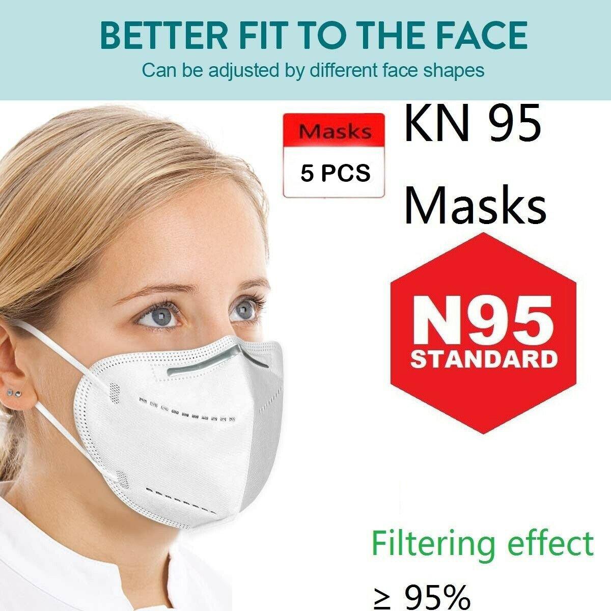 5PCS Protective Face Mouth Mask - Arabian Shopping Zone